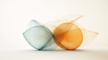 Poster - Abstract geometric shapes in soft colors