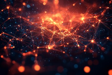 Digital Technology background of data and network