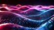 © Pure Imagination - Abstract Wavy Surface with Glowing Blue and Pink Lights