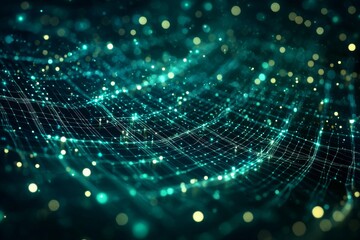 Digital Technology background of data and network