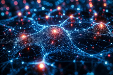 Digital Technology background of data and network