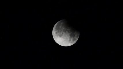 Wall Mural - Partial lunar eclipse Full moon and lunar eclipse Full moon  Super moon 2024 moon in the sky