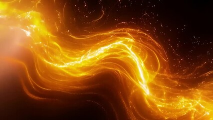 Poster - Energy beam forming and shooting through space, with particles collisions, ideal for science fiction movies, video games, and any project requiring a powerful visual impact