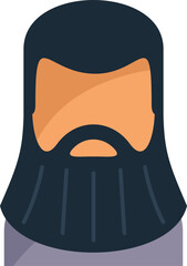 Poster - Male avatar sporting a long full beard and long hair, potentially depicting a hipster or religious figure