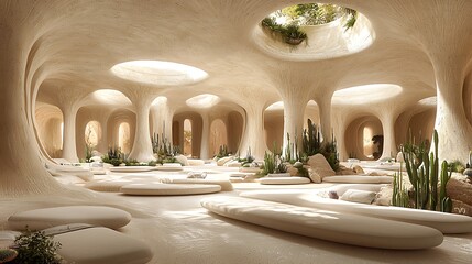 Poster - Open Plan Living Space with Decorative Elements