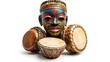 © HiSea - African Tribal Mask with Drums   Traditional Music and Culture
