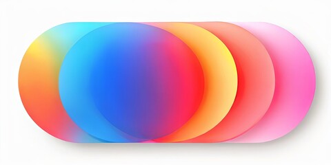 Poster - A series of colorful circles are arranged in a row