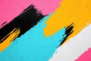 Poster - Vibrant abstract colors merging together, creating a dynamic and eye-catching wall mural. Perfect for design inspiration and artistic projects.