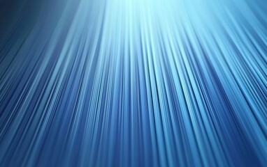 Poster - A stunning abstract image featuring flowing blue lines, creating a sense of motion and depth. Perfect for backgrounds or modern designs.
