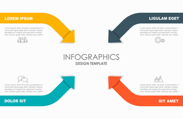 Infographic design template with place for your data. Vector illustration.