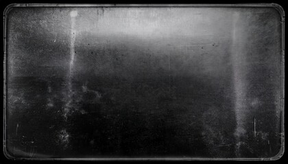 Poster - Grunge Black Canvas Texture with Subtle Worn Edges and Vignette, High-Contrast Abstract Background in Vintage Monochrome Style