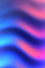 Poster - a vibrant abstract background with smooth waves of blue, pink, and purple colors, perfect for creati