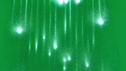 Poster - White particles are falling against a green screen background. This is perfect for visual effects, compositing, and motion graphics projects