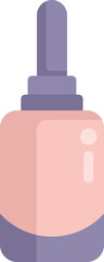 Wall Mural - Pink cosmetic bottle with dropper dispensing foundation or serum for skincare