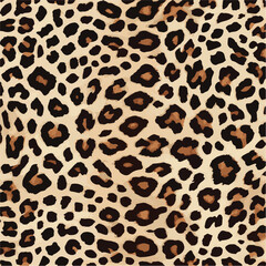 leopard trendy pattern background. fashionable wild animal cheetah skin natural texture fabric for f