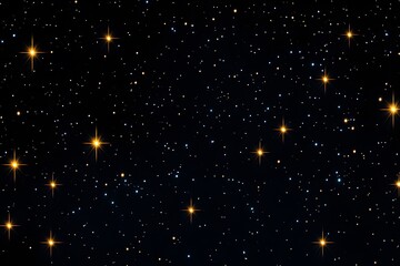 Wall Mural - Night Sky with Twinkling Stars