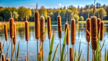 Close up of schilf reeds by the lake, nature, environment, marsh, plant, water, outdoors, landscape, organic, growth, tranquility