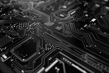 Abstract Digital Circuit Board Background