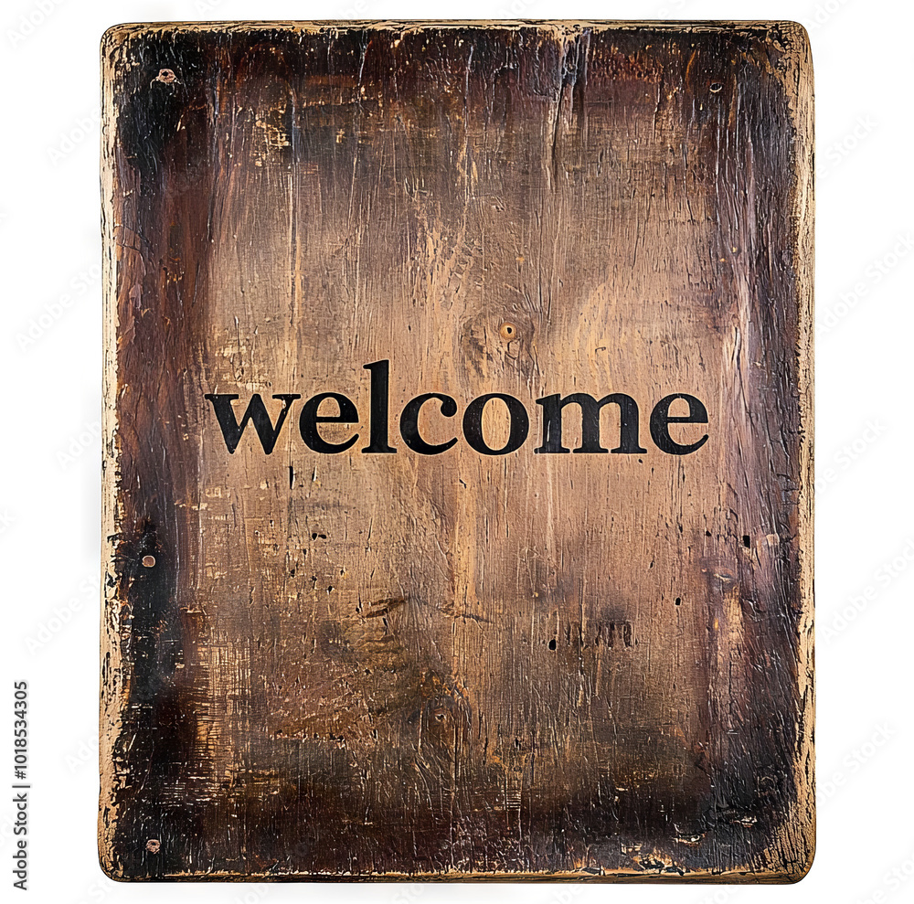 Rustic Welcome Sign Background Rustic Welcome Sign Isolated on Transparent Background for Overlay and ...