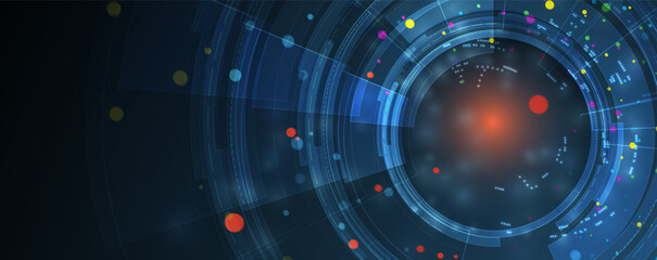 Poster - Evolution of abstract technology background