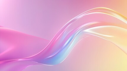 Poster - Electric Rainbow Streaks - Vibrant Holographic Textures in Fluid Motion for Abstract Art and Design Projects