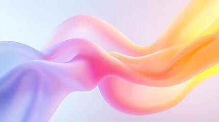 Poster - vibrant luminous arcs over surreal prismatic forms - an abstract background with flowing light trans