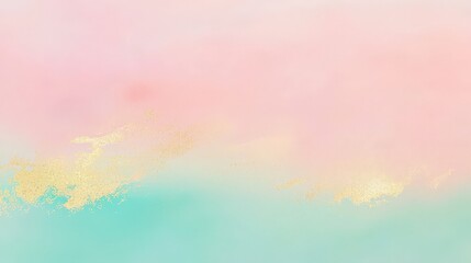 Aufkleber - A tranquil blend of soft pastel colors creates an abstract background, featuring gentle hues of pink, yellow, and turquoise that evoke calm and creativity