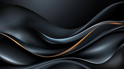 Wall Mural - dark black background with subtle gradients, creating depth and elegance, perfect for modern designs