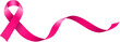 © Shalitha Ranathunge - pink ribbon with long tale in transparent for health or cancer awareness, banner, posters, events