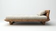 © Farha - Modern Wooden Platform Bed with White Mattress and Pillows