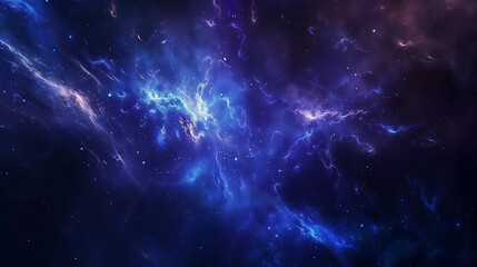 Poster - abstract background of space with galaxies and stars
