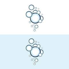 Wall Mural - bubble logo icon vector template