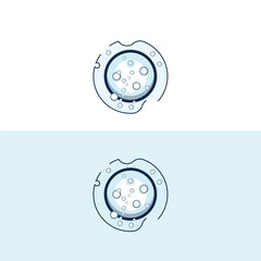 Wall Mural - bubble logo icon vector template