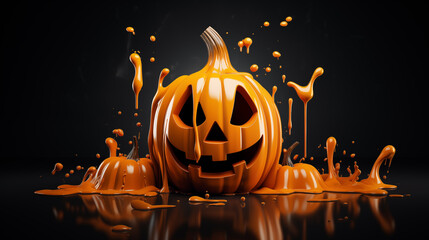 Fluid Halloween Pumpkin Design