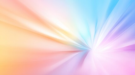 Poster - A soft rainbow gradient background with a radial effect, starting from the center and fading outward into different colors.