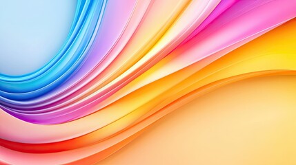 Poster - A vibrant rainbow gradient background with smooth transitions and a glossy finish, ideal for eye-catching advertisements.