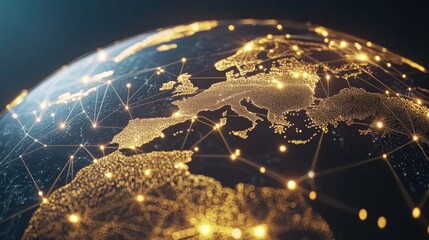 Poster - Golden Connections on Earth’s Globe Landscape