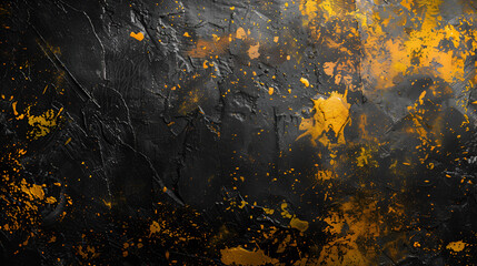 Fototapete - a rough gradient of dark yellow and white on a black background  