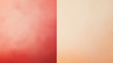 Poster - A gradient background featuring soft red tones transitioning to light beige, ideal for design projects and creative backgrounds.