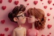 © Matija - 3D art of illustration of cute couple in love, representing romance and happiness