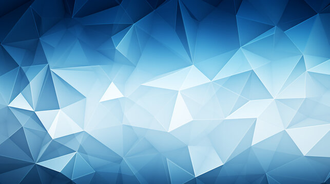 abstract blue water background in polygonal style