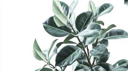 Poster - A detailed view of a leafy plant, perfect for highlighting botanical details or illustrating environmental topics