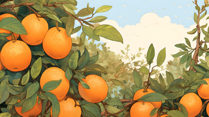 Orange illustration