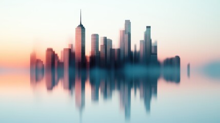 A blurry image of a city skyline with obscured details, emphasizing the sense of scale and highlighting the feeling of being lost in a vast and complex urban environment.