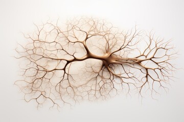 Aufkleber - Craft a mesmerizing depiction of the process of new neuron formation from an aerial viewpoint, illustrating its intricate impact on learning in a profound and captivating manner.