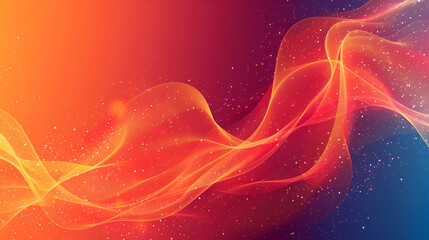 Fototapete - smooth gradient mesh background template in shades of red and orange 