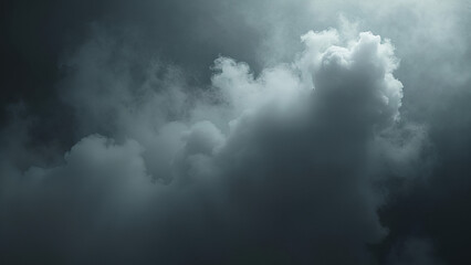 Wall Mural - gloomy background with gray smoke spreading across it