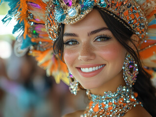 Captivating Carnival party celebration photos capturing the joy and excitement of guests dressed in costumes and dancing