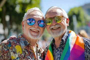 Canvas Print - A compact photo of two adult males standing side by side, possibly in a social or professional setting