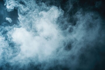 Poster - Close-up of smoke on a dark background